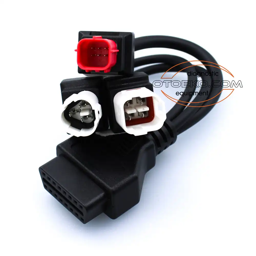 كابل ووصلة الفحص والتشخيص الصناعية Euro5 6 Pin + Yamaha 3 ve 4 Pin - Obd2 (Yamaha) عالية الاعتمادية - 10